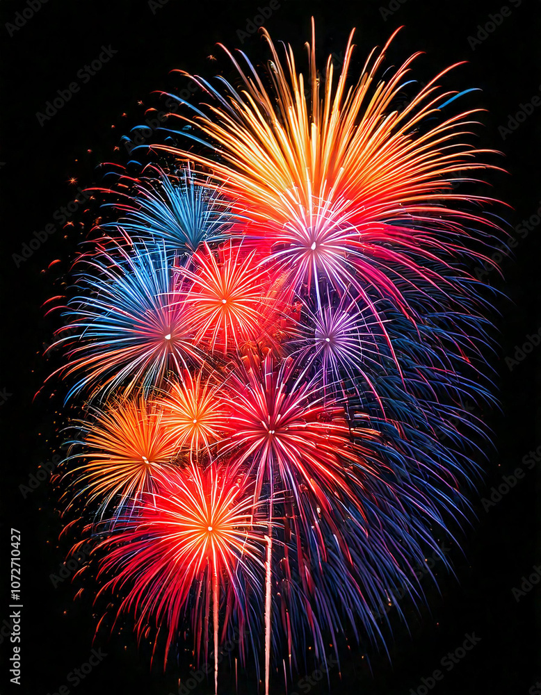 Diwali Background with Glowing Fireworks Display Diwali Background with Glowing Fireworks Display