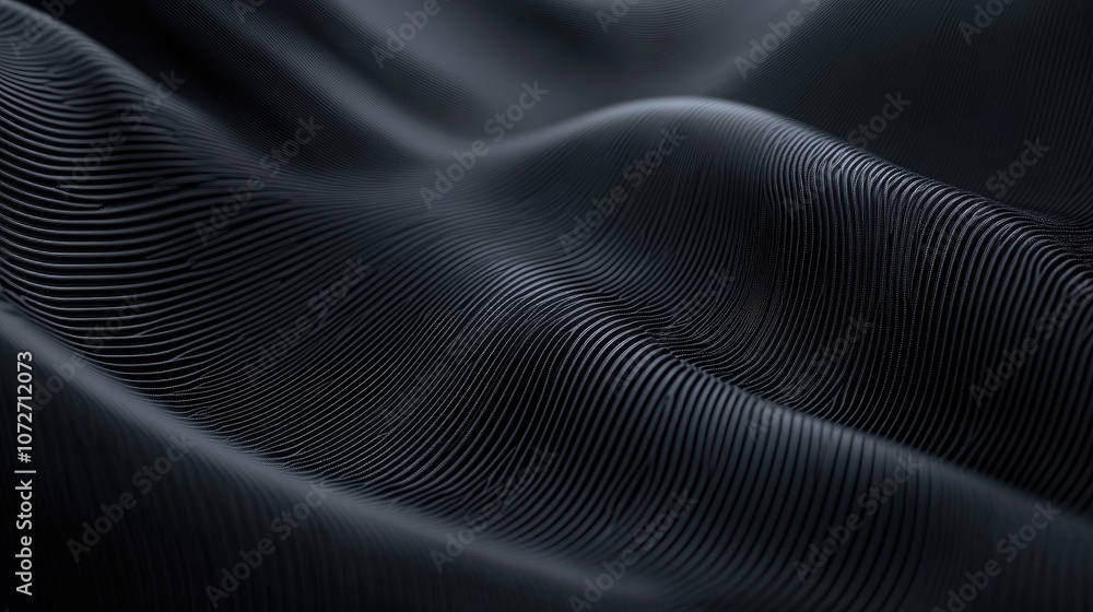 Elegant Black Waves of Texture and Light Elegant Black Waves of Texture and Light