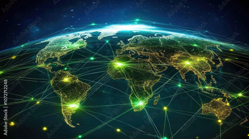 Global Network Connections Across the World Global Network Connections Across the World
