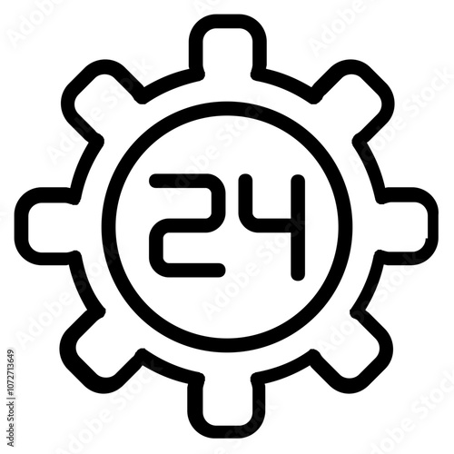 24 Working Line Icon