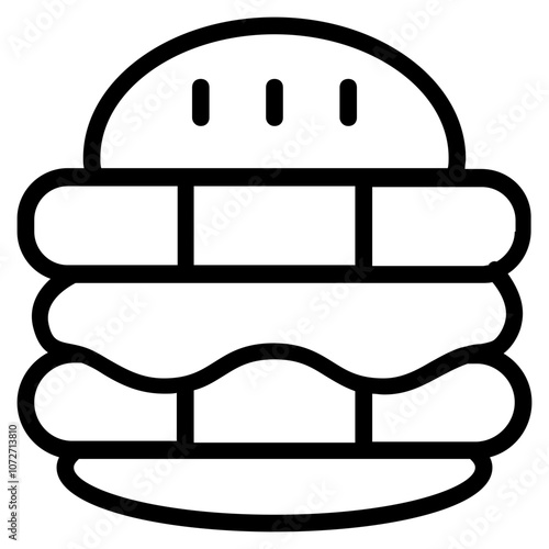 Junk Food Line Icon