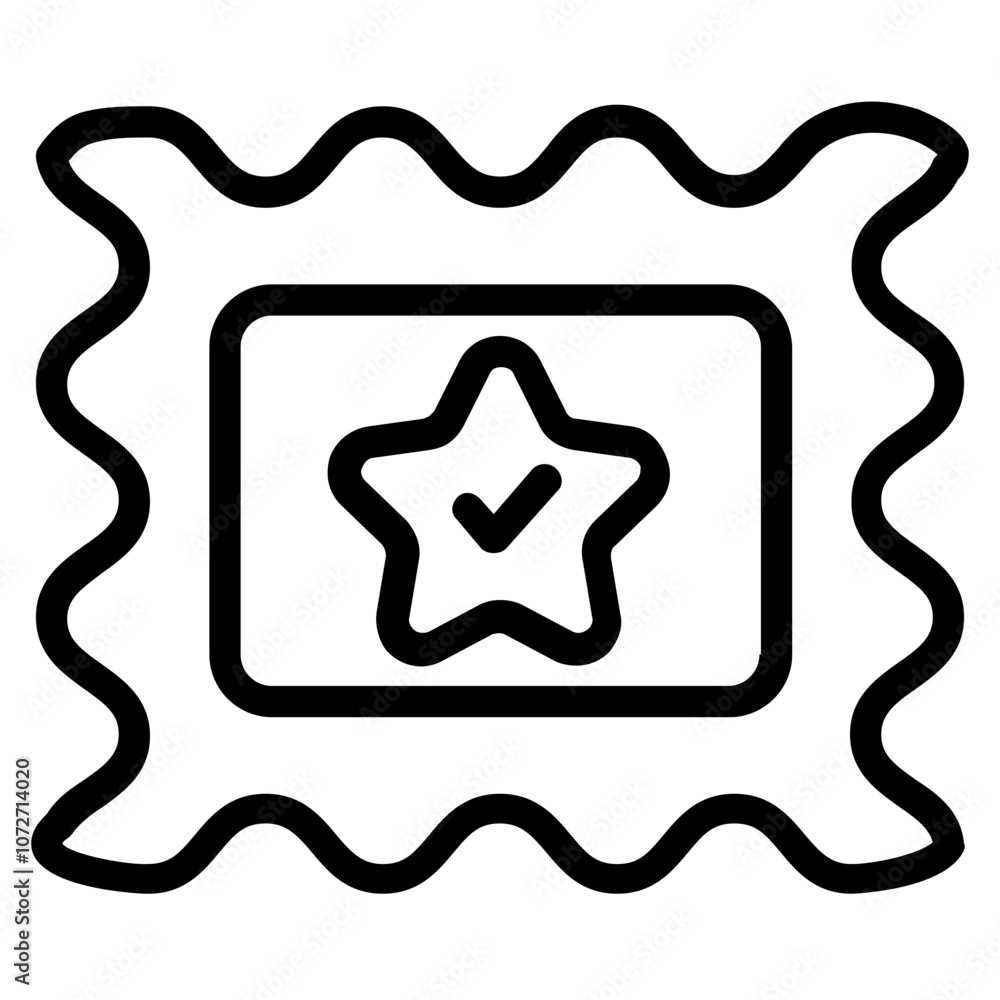 Stamp Line Icon Stamp Line Icon