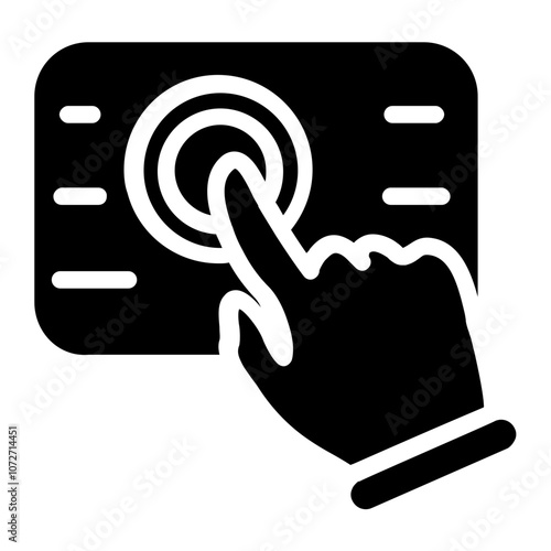 Pin Entry Solid Icon