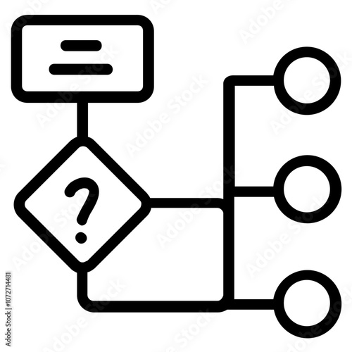 Algorithm Line Icon