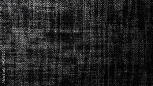 Textured black fabric background for design use