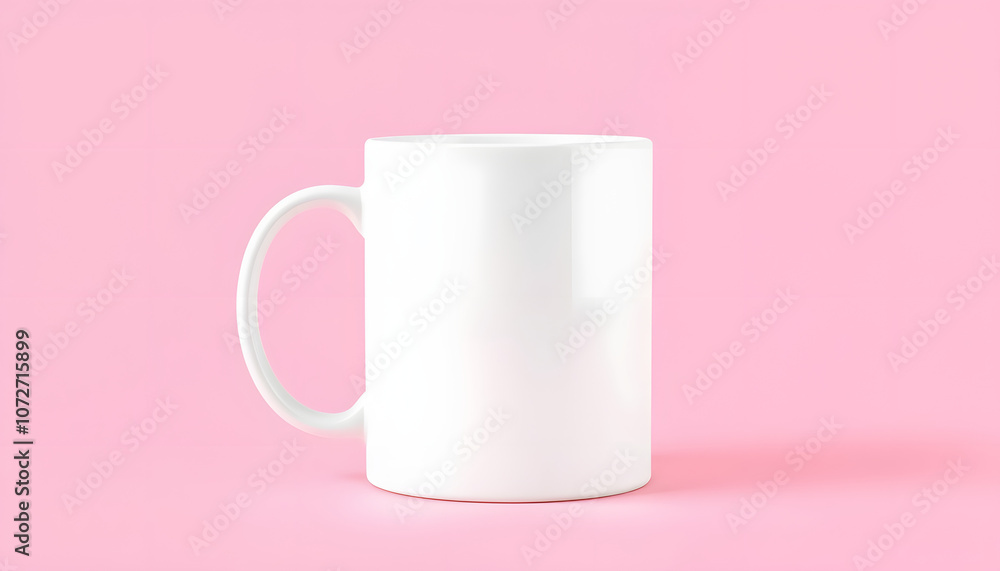 white mug mock up on a pink background isolated with white highlights, png white mug mock up on a pink background isolated with white highlights, png