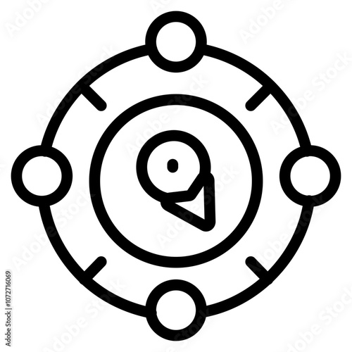 Gyroscopic Line Icons
