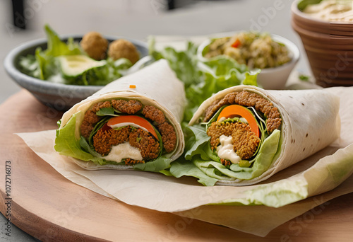 Street-Style Vegan Falafel Wrap 