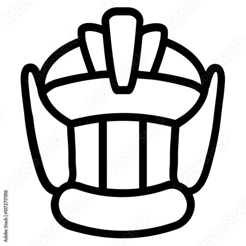 Helmet Line Icon