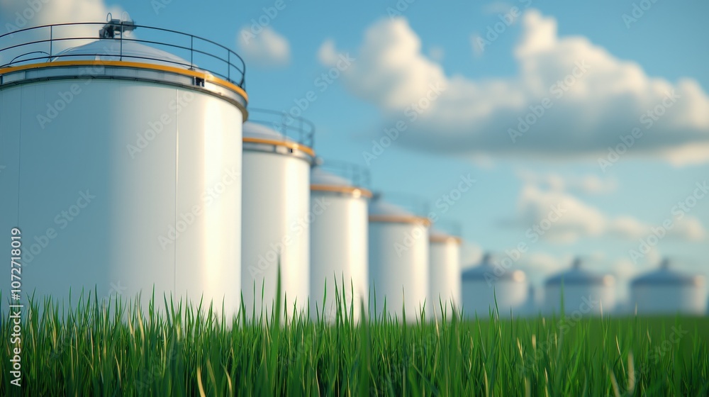 Sustainable Energy Green Algae Bioreactors in Grass Field Sustainable Energy Green Algae Bioreactors in Grass Field
