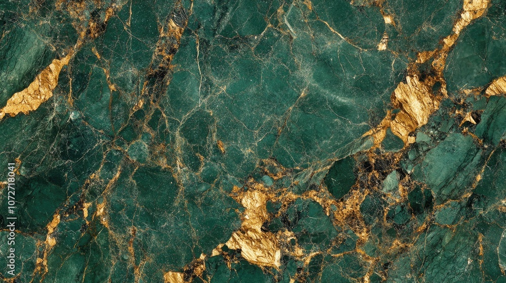 Elegant Green Marble with Gold Veins Texture Elegant Green Marble with Gold Veins Texture