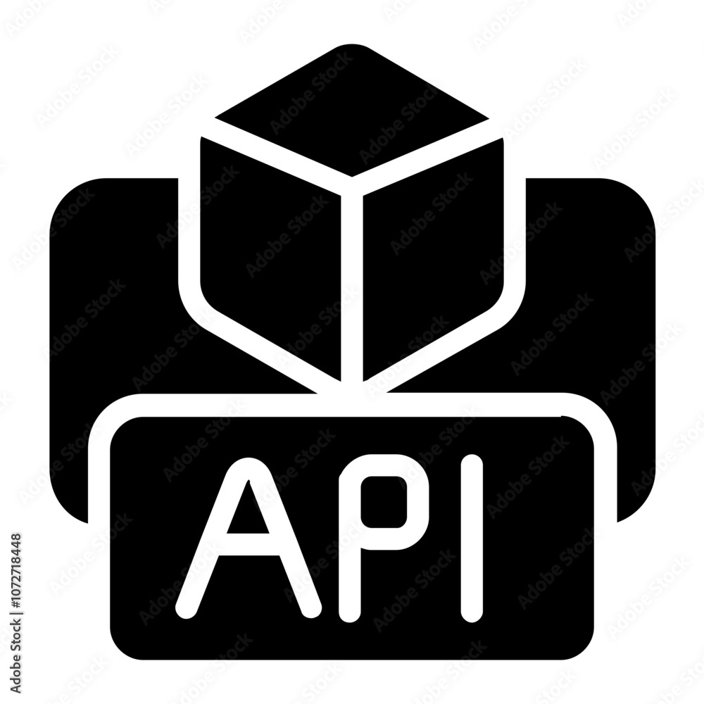 Microservices Solid Icon Microservices Solid Icon