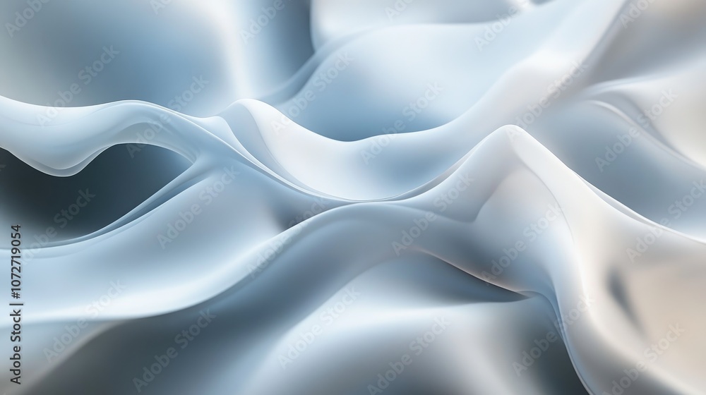 Obraz premium Gentle Waves of Soft Fabric in Light Tones