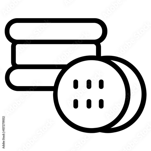 Biscuit Line Icon