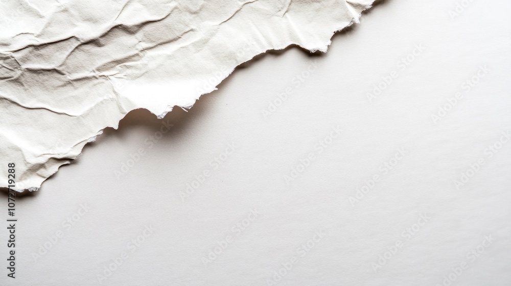 Crumpled Paper Texture on Plain Background Crumpled Paper Texture on Plain Background