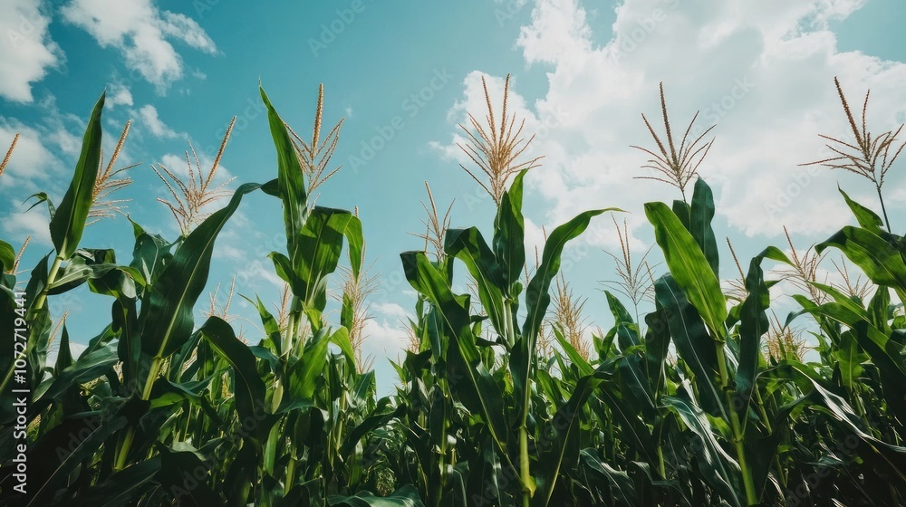 Cornfield Under a Blue Sky Cornfield Under a Blue Sky
