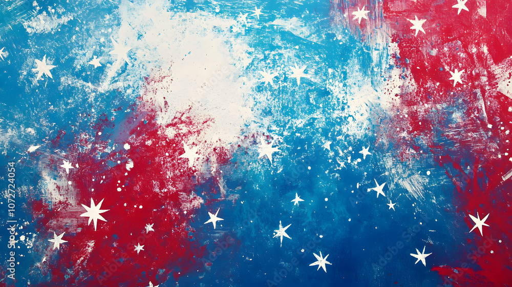 Abstract red and blue background with white star patterns and bold contrasts.Abstract red and blue background with white star patterns and bold contrasts. Abstract red and blue background with white star patterns and bold contrasts.Abstract red and blue background with white star patterns and bold contrasts.