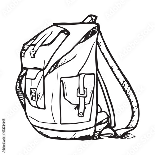 Handbag Drawing For Girls Outline Sketch Vector 