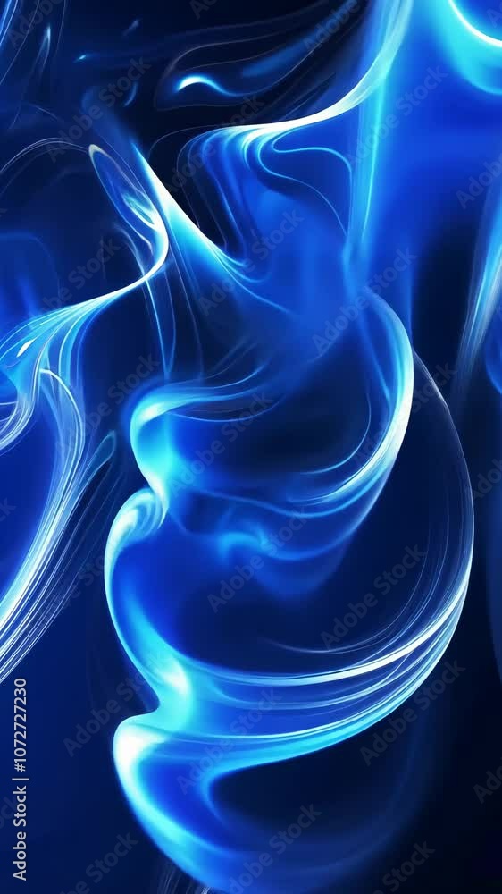 Abstract blue liquid waves, dynamic flow pattern. Art and creativity concept Abstract blue liquid waves, dynamic flow pattern. Art and creativity concept