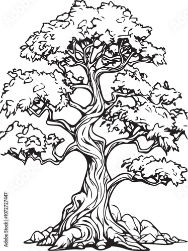 Drawing Tree Illustrations & Vectors