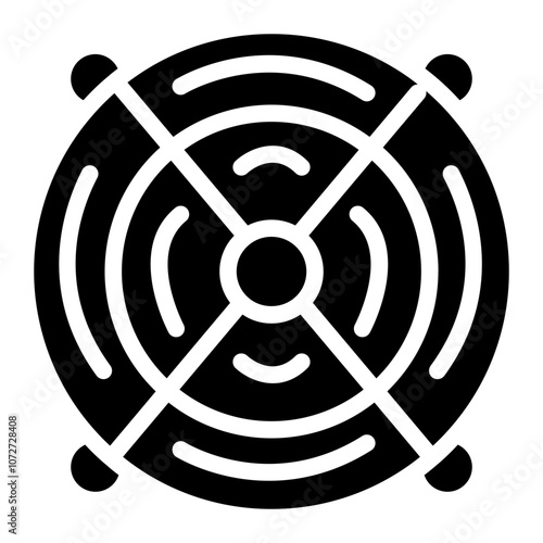 Circle Vent solid Icon