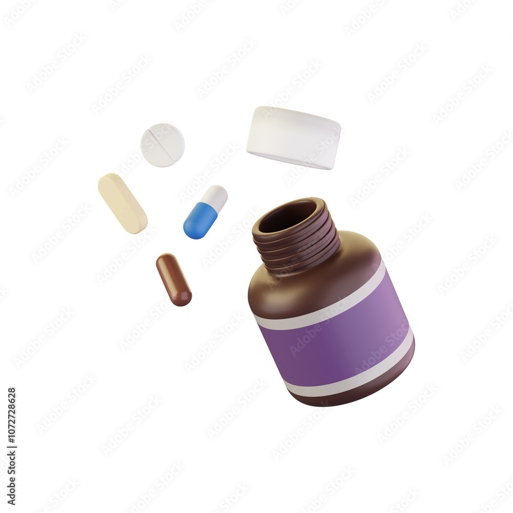 Foto 3D 영양제 오브젝트