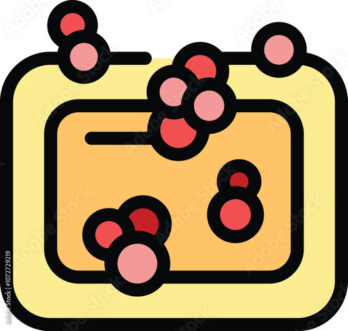 Laboratory analysis with microorganisms growing in a nutrient medium