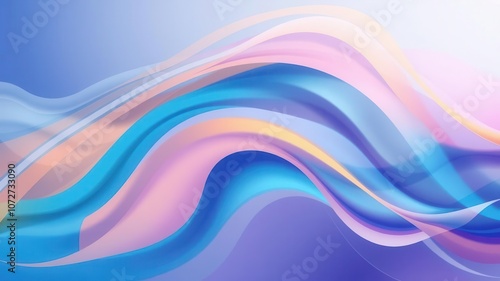 Abstract background featuring colorful waves and dynamic geometric shapes, background, artistic, concept