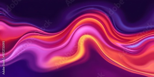 Abstract background of colorful fluid waves flowing smoothly, ripple, dynamic, movement