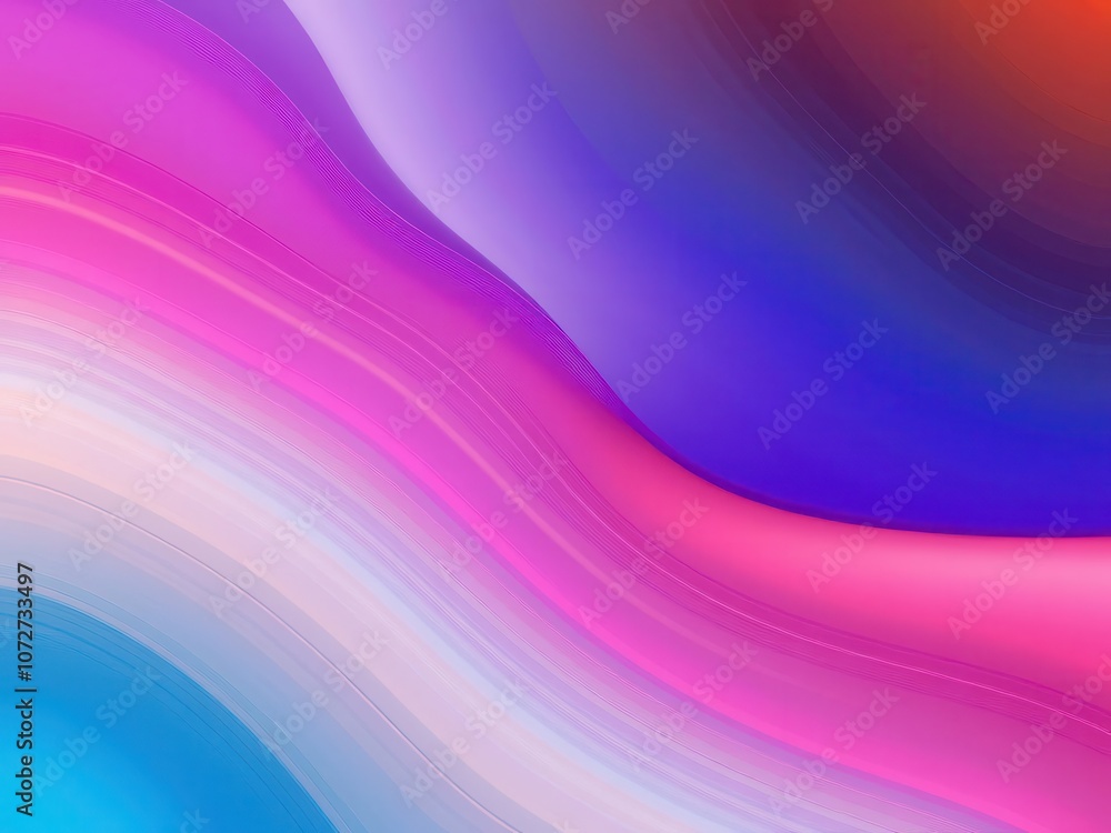 Naklejka premium Abstract gradient wave motion background with smooth flowing lines and vibrant colors, wave, gradient, dynamic