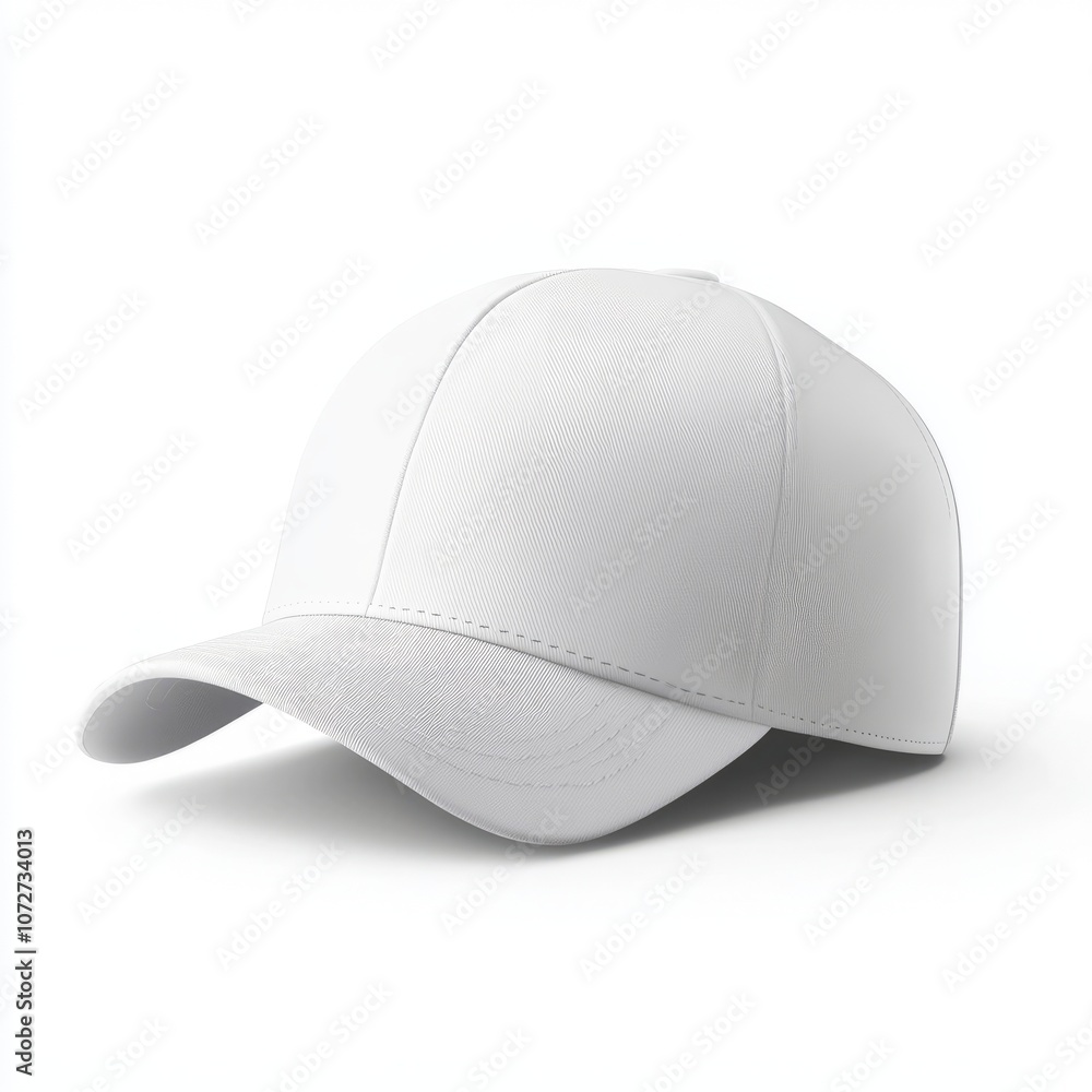 realistic high quality white baseball hat mockup isolated realistic high quality white baseball hat mockup isolated