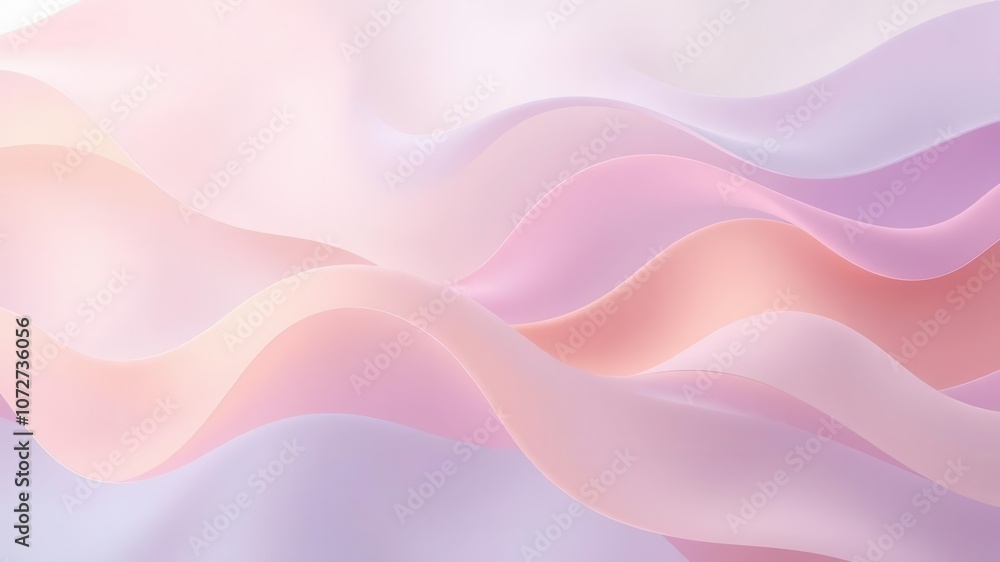 Soft flowing waves of pastel colors creating a tranquil and abstract background, design, serene, motion Soft flowing waves of pastel colors creating a tranquil and abstract background, design, serene, motion