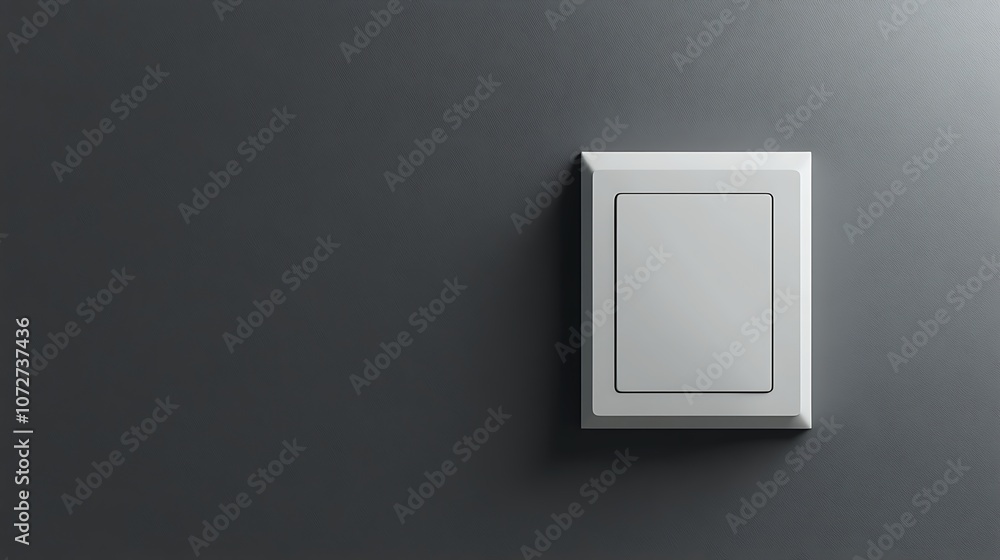 A light switch on a concrete wall in a room A light switch on a concrete wall in a room