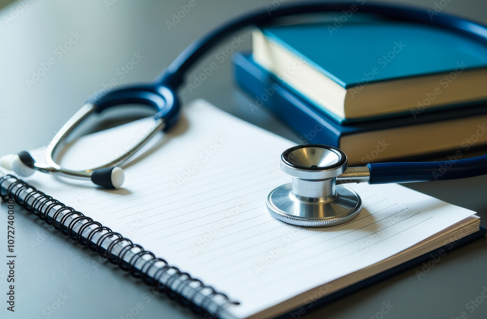 The Stethoscope on Notebook The Stethoscope on Notebook