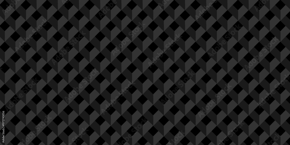 Vector abstract dark black geometric minimal cube hexagon surface texture design. minimal black cubies block and mete glossy thin smooth structure isometric grid banner and wallpaper. Vector abstract dark black geometric minimal cube hexagon surface texture design. minimal black cubies block and mete glossy thin smooth structure isometric grid banner and wallpaper.