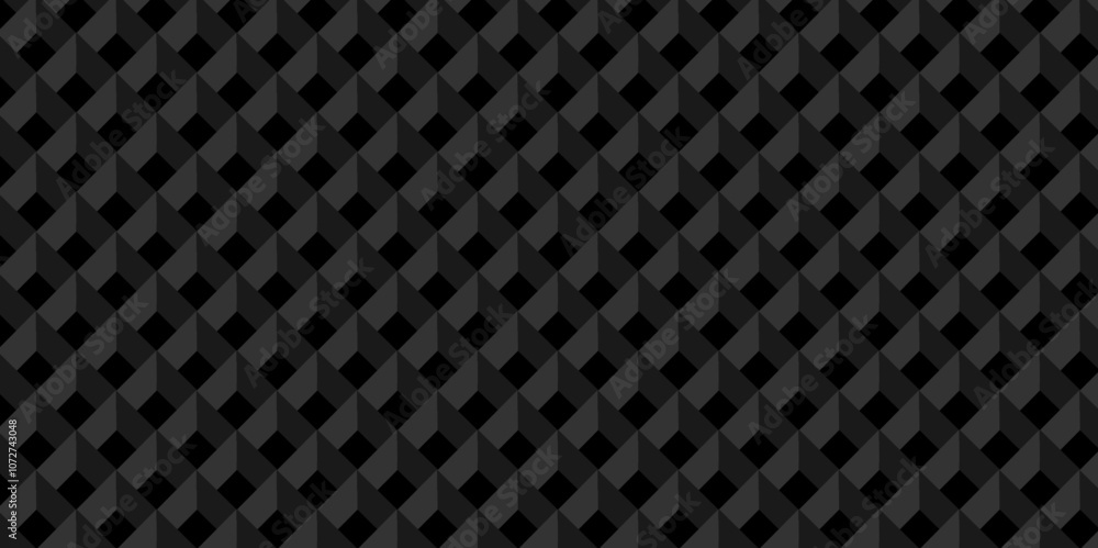 Vector dark black geometric wave grid isometric square cube hexagon surface texture design. minimal black cubies block and mete glossy thin smooth structure isometric grid banner and wallpaper. Vector dark black geometric wave grid isometric square cube hexagon surface texture design. minimal black cubies block and mete glossy thin smooth structure isometric grid banner and wallpaper.