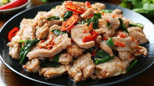 Delicious Stir-Fried Meat with Herbs and Spices