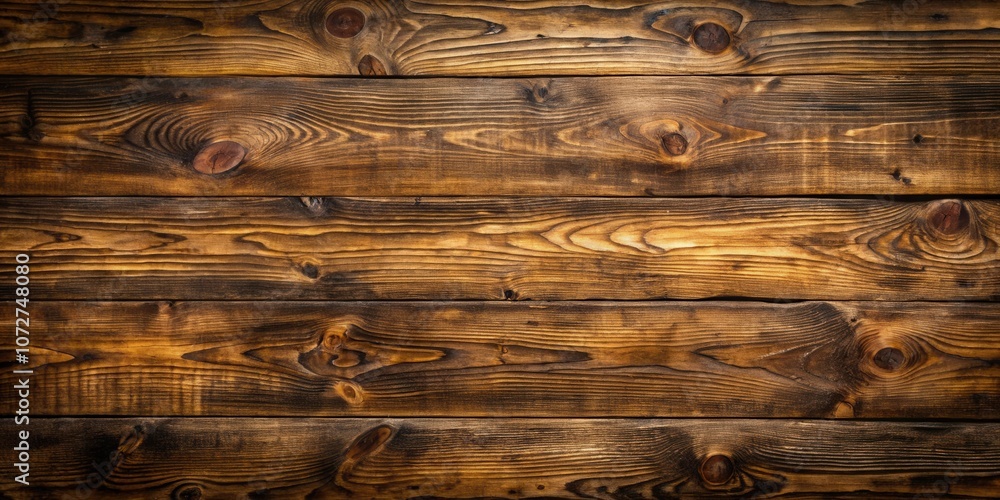 Naklejka premium Rustic Wooden Planks with Knots and Grain Patterns, Exhibiting the Beauty of Natural Wood