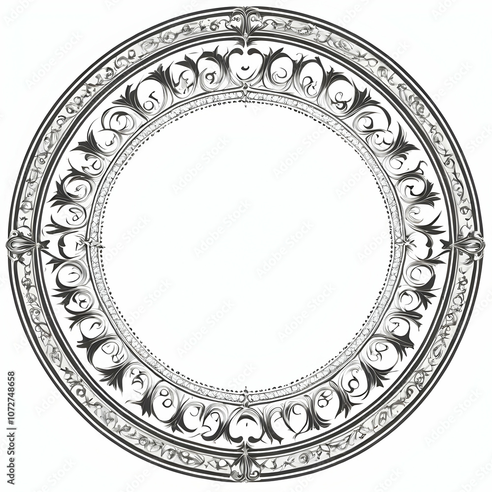 Gothic circle border Gothic circle border