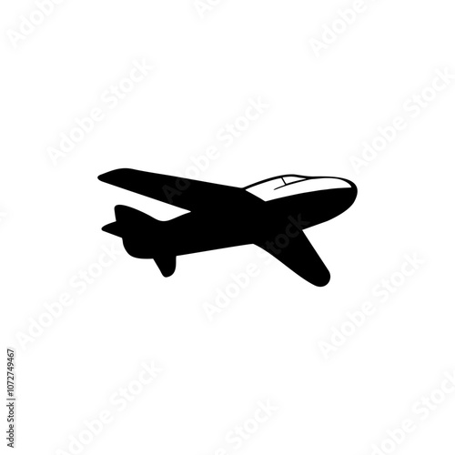 silhouette of airplane