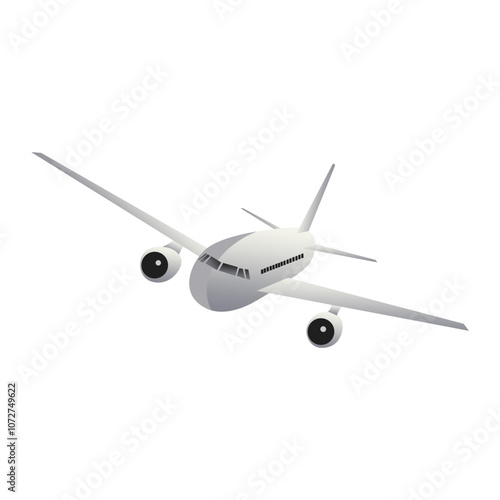 airplane isolated on white
