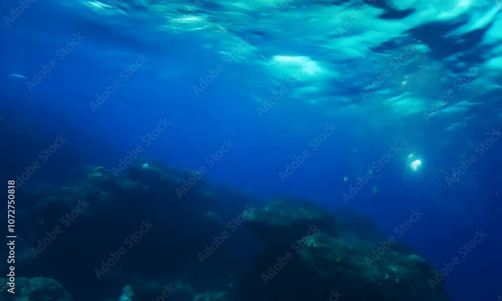 Blur sparks background. Undersea lights reflection. Iridescent flecks motion on blue Blur sparks background. Undersea lights reflection. Iridescent flecks motion on blue