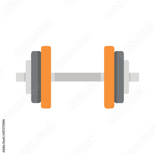 Colorful adjustable dumbbell illustration,  representing fitness, strength training, and exercise equipment.