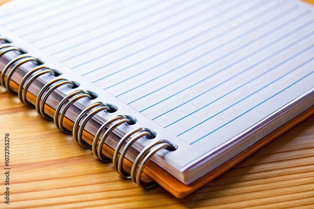 Spiral Notepad Horizontal - Modern Design with Copy Space Spiral Notepad Horizontal - Modern Design with Copy Space