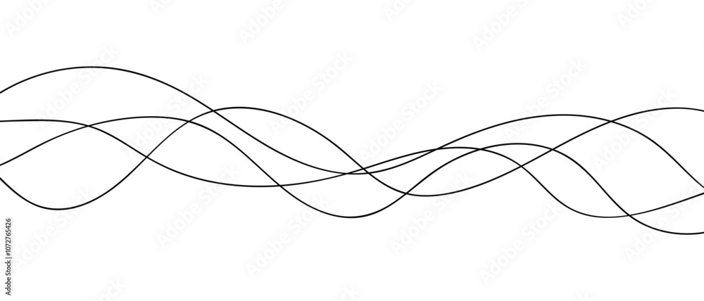 abstract black thin wavy line design. abstract black thin wavy line design.