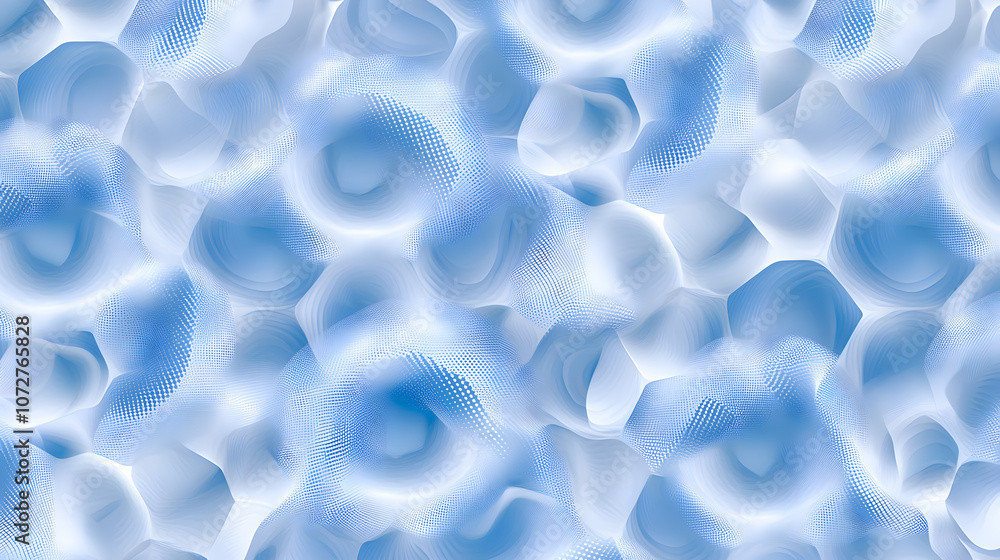 A blue and white background with a pattern of blue and white circles A blue and white background with a pattern of blue and white circles