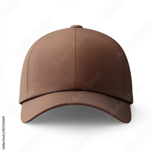 realistic high quality Brown baseball hat mockup