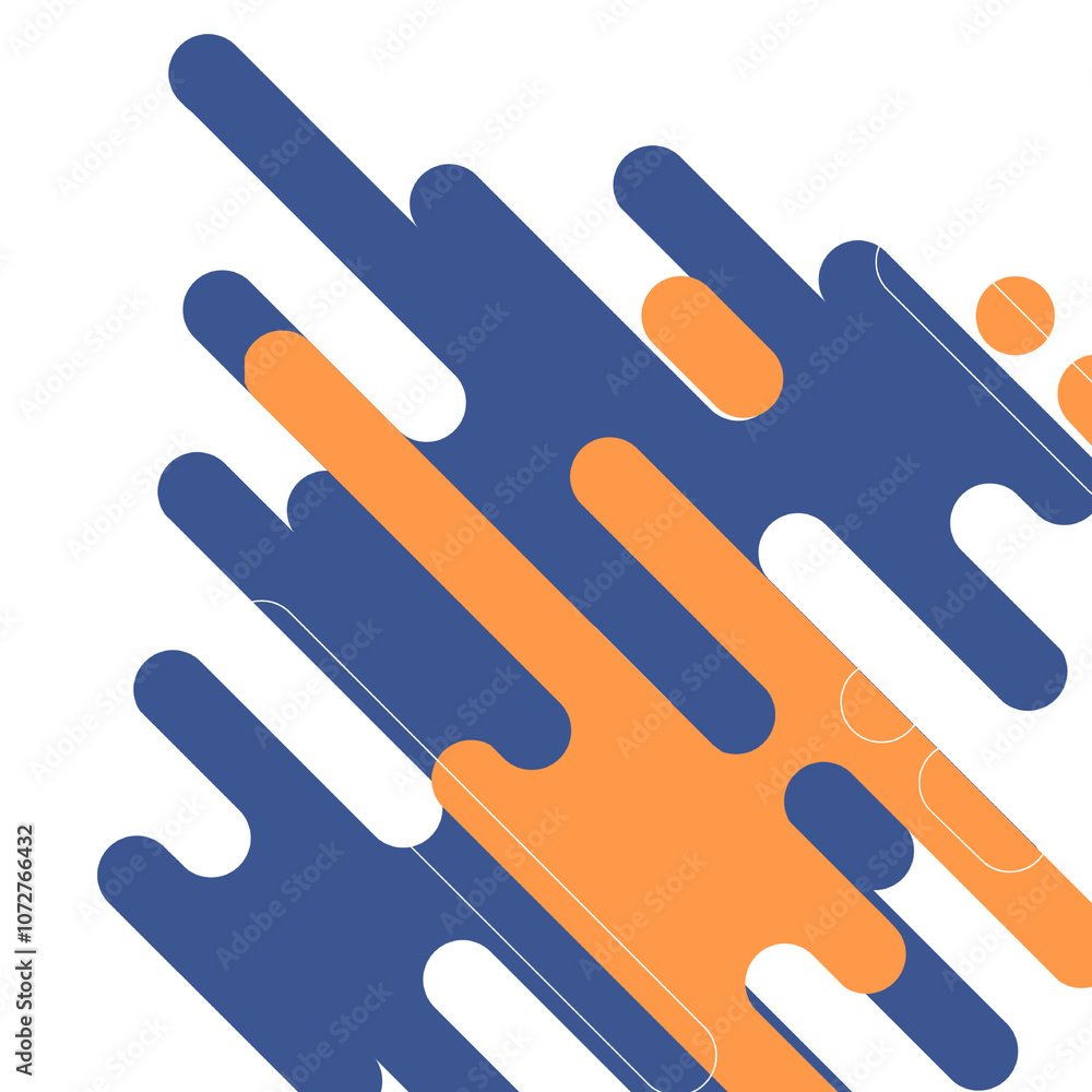 modern abstract geometric corner illustration