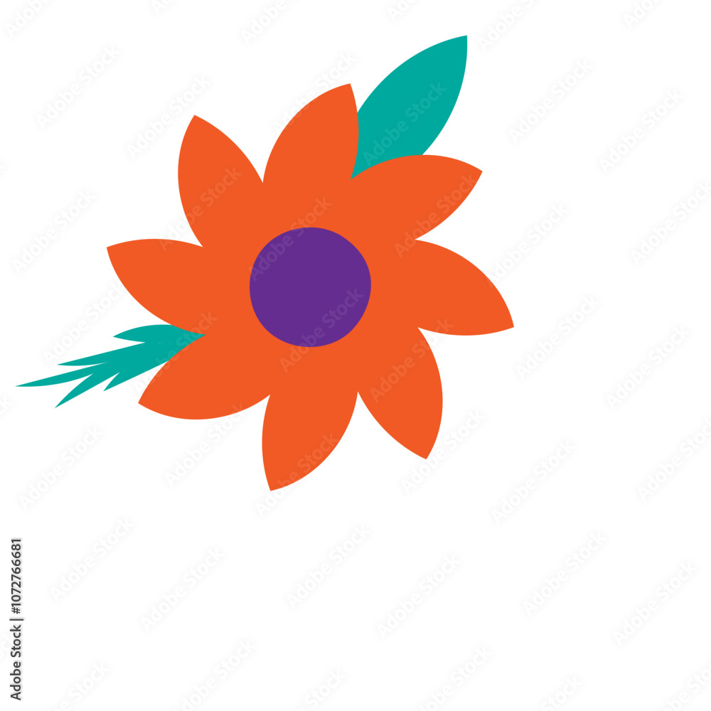 Obraz premium Flower deco illustration