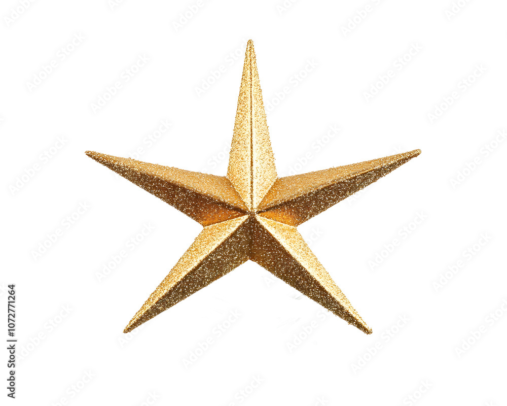 A beautiful golden star tree topper placed on a lush green Christmas tree, perfect for holiday decorations and festive celebrations. A beautiful golden star tree topper placed on a lush green Christmas tree, perfect for holiday decorations and festive celebrations.